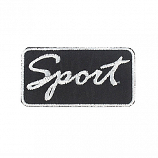 Купить Термоаппликация "Sport" (черный-белый) оптом и в розницу недорого
